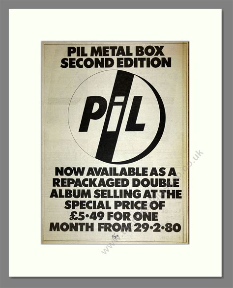 pil metal box box|pil second edition.